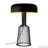 Stolna lampa STYLE, metalna crno- zlatna promjer 36 cm, visina 57 cm, duljina kabla 200 cm, 2 x E27 40 W, Fellini - MR-123