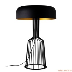 Stolna lampa STYLE, metalna crno- zlatna promjer 36 cm, visina 57 cm, duljina kabla 200 cm, 2 x E27 40 W, Fellini - MR-123