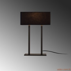 Stolna lampa SALIHINI metalna crna, 35 x 15 cm, visina 52 cm, E 27 40 W, Salihini - MR-615