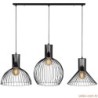 Visilica DIFFERENT metalna crnam 145 x 38 cm, promjer 1 lampa 26, visina 60 cm, 2 lampa 30 cm , visina 64 cm,