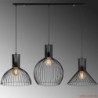 Visilica DIFFERENT metalna crnam 145 x 38 cm, promjer 1 lampa 26, visina 60 cm, 2 lampa 30 cm , visina 64 cm,