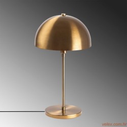 Stolna lampa VARZAN metalna vintage promjer 28 cm, visina 18 cm, ukupna dimenzija 28 x 28 x 50 cm,