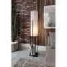 Podna lampa polica DOR crna , ivreica, MDF, platno, visina 160 cm, promjer sjenila 21 cm, visina 84 cm, E27 45-60 W, Dor - Blac