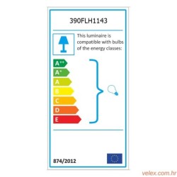 Podna lampa POVIMENTO nar.-crna, drvo- juta, visina 165 cm, promjer sjenila 30 cm, E27 45-60 W, Povimento - Orange, Black