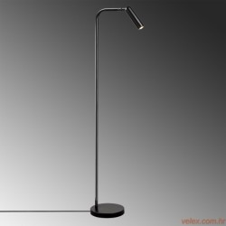 Podna lampa UMIT, crna, metal, 22 x 22 cm, visins 120 cm, promjer sjenila 3 cm, visina 11 cm, duljina kabla 350 cm, Uğur - 6051