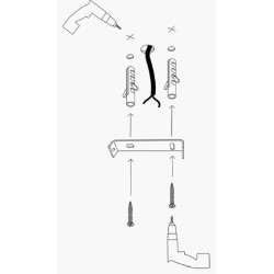 Vislica ABAKUS crno- bijela, metal- staklo, 124 x 40 cm, visina 33 cm, promjer kugli 15 cm, 4 x E27 40 W, Abaküs - 4891