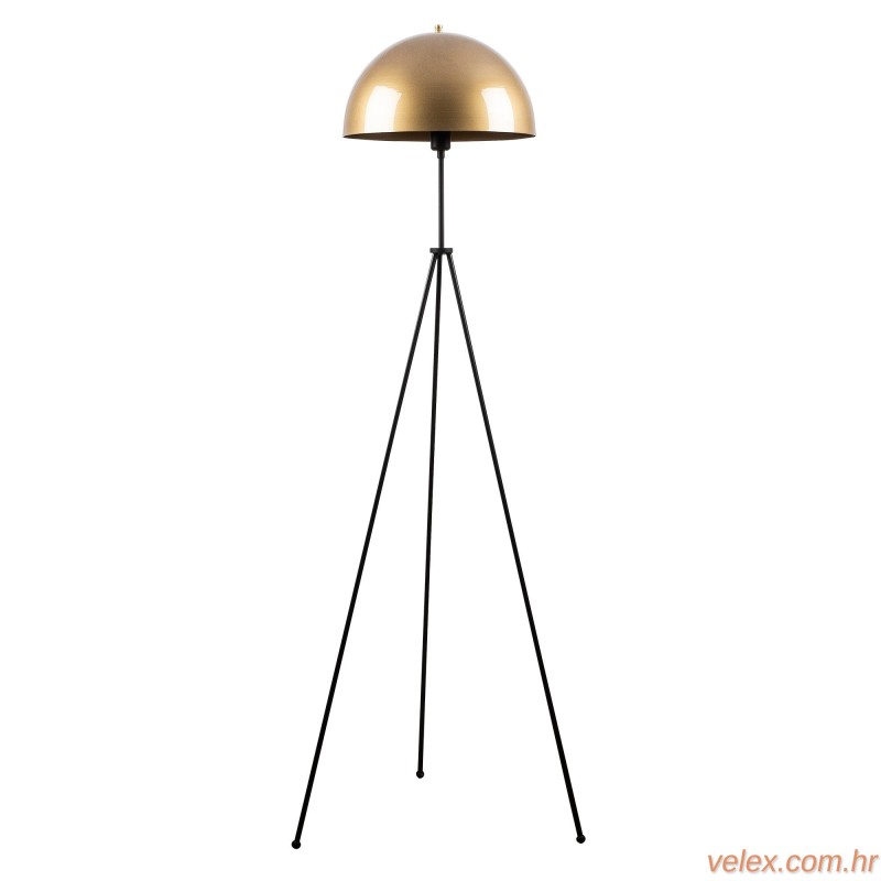 Podna lampa CAN , zlatno- crna, metalm 50 x 50 cm, visina 170 cm, promjer sjenila 40 cm, visina 22 cm, E27 40 W, Can - NT - 113