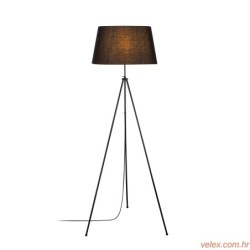 Podna lampa TRIPOD, crna, metal, 65 x 65 cm, visina 165 cm, dimenzija sjenila 40 x 50x 28 cm, duljina kabla 350 cm, E27 40 W, T