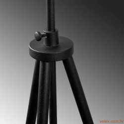 Podna lampa TRIPOD, crna, metal, 65 x 65 cm, visina 165 cm, dimenzija sjenila 40 x 50x 28 cm, duljina kabla 350 cm, E27 40 W, T