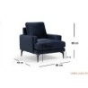 Fotelja wing PAPIRA tamnoplava, Papira Armchair - Navy Blue