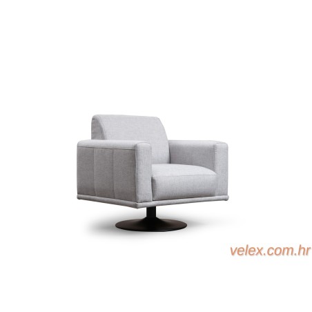 Fotelja wing NIKEA svijetlosiva, Nikea Turnable Armchair