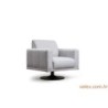 Fotelja wing NIKEA svijetlosiva, Nikea Turnable Armchair