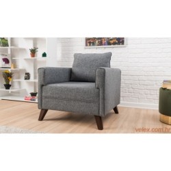 Fotelja BELLA siva, Bella Armchair - Gey