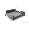 Trosjed na razvlačenje BELLA sivi, Bella Sofa Bed - Grey