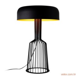 Stolna lampa STYLE, metalna crno- zlatna promjer 36 cm, visina 57 cm, duljina kabla 200 cm, 2 x E27 40 W, Fellini - MR-123