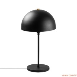 Stolna lampa VARZAN metalna crna promjer 28 cm, visina 18 cm, ukupna dimenzija 28 x 28 x 50 cm,