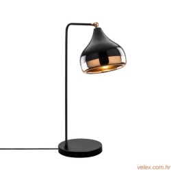 Stolna lampa YILL crno- bakrena, metal, 17 x 26 cm, visina 52 cm, promjer sjenila 17 cm, visina 16 cm