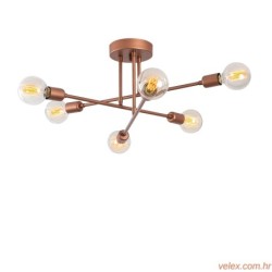 Stropna lampa FLOWER, bakar, metal, 64 x 640 cm, visina 30 cm,  E27 40 W, Flower - 173-AV