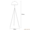 Podna lampa CAN , zlatno- crna, metalm 50 x 50 cm, visina 170 cm, promjer sjenila 40 cm, visina 22 cm, E27 40 W, Can - NT - 113