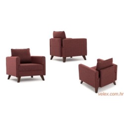 Fotelja BELLA crvena, Bella Armchair - Claret Red