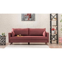 Trosjed BELLA crvena, Bella Sofa For 3 Pr - Claret Red