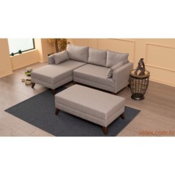 Kutna garnitura BELLA CORNER 2 lijeva, krem, Bella Corner Sofa Left 2 - Cream