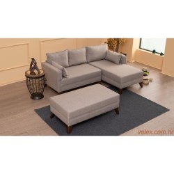 Kutna garnitura BELLA CORNER 2 desna, krem, Bella Corner Sofa Right 2 - Cream