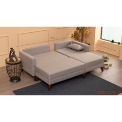 Kutna garnitura BELLA CORNER 2 desna, krem, Bella Corner Sofa Right 2 - Cream