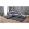 Kutna garnitura na razvlačenje BELLA SOFT, lijeva, siva, Fly Corner Sofa Bed Left - Grey