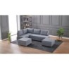 Kutna garnitura na razvlačenje BELLA SOFT, lijeva, siva, Fly Corner Sofa Bed Left - Grey