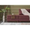 Kutna garnitura na razvlačenje BELLA SOFT, desna, tamno crvena, Fly Corner Sofa Bed Right - Claret Red