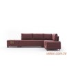 Kutna garnitura na razvlačenje BELLA SOFT, desna, tamno crvena, Fly Corner Sofa Bed Right - Claret Red