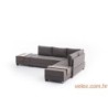 Kutna garnitura na razvlačenje BELLA SOFT, desna, smeđa, Fly Corner Sofa Bed Right- Brown