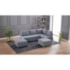 Kutna garnitura na razvlačenje BELLA SOFT, desna, siva, Fly Corner Sofa Bed Right- Grey