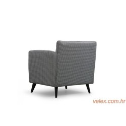 Fotelja, Crno Bijela, Nordic Armchair - Patterned