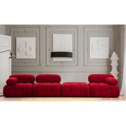 Tabure, Crvena, Bubble Pouffe - Red