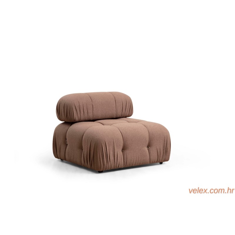 Sofa, Smeđa, Bubble O1 - Brown Bouclette