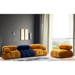 Sofa, Plava, Bubble O1 - Velvet Blue