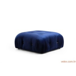 Kutna garnitura, Baršunasto plava, Bubble Velvet Blue L1-O1-1R-PUF