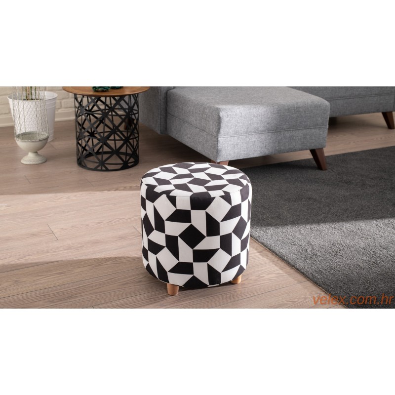 Tabure, Crno Bijela, Begon - Black, White