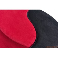 Tabure, Crno Crvena, Alis Puf - Red, Black