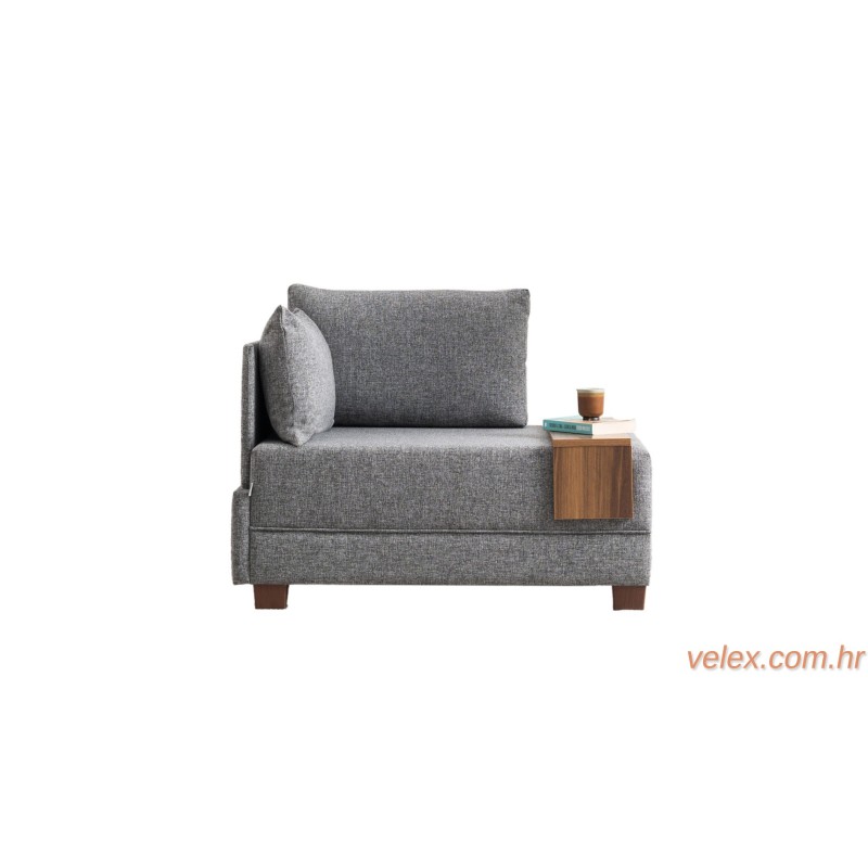 Sofa, Sivo, Fly Armchair Left - Grey