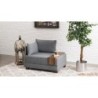 Sofa, Sivo, Fly Armchair Left - Grey