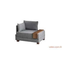 Sofa, Sivo, Fly Armchair Left - Grey