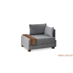 Sofa, Sivo, Fly Armchair Right - Grey