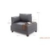 Sofa, Antracit, Fly Left - Anthracite