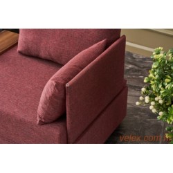 Sofa, Bordo crvena, Fly Right - Claret Red