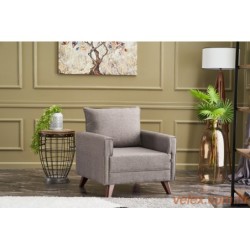 Sofa, Smeđa, Bella Armchair - Brown