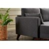 Kutna garnitura, Antracit, Bella Corner Sofa Left - Anthracite