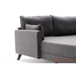 Kutna garnitura, Antracit, Bella Corner Sofa Left - Anthracite